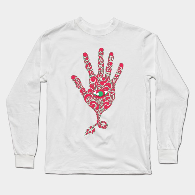 eye on hand Long Sleeve T-Shirt by angsabiru